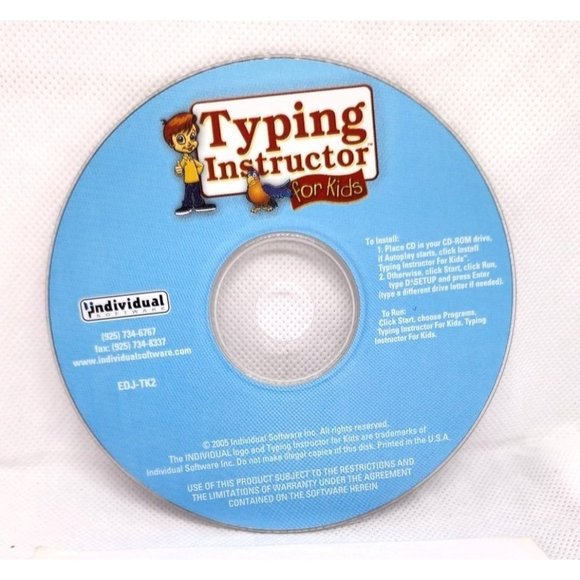 Typing Instructor For Kids 20052005 Individual Software Inc Learning CD - Picture 1 of 6